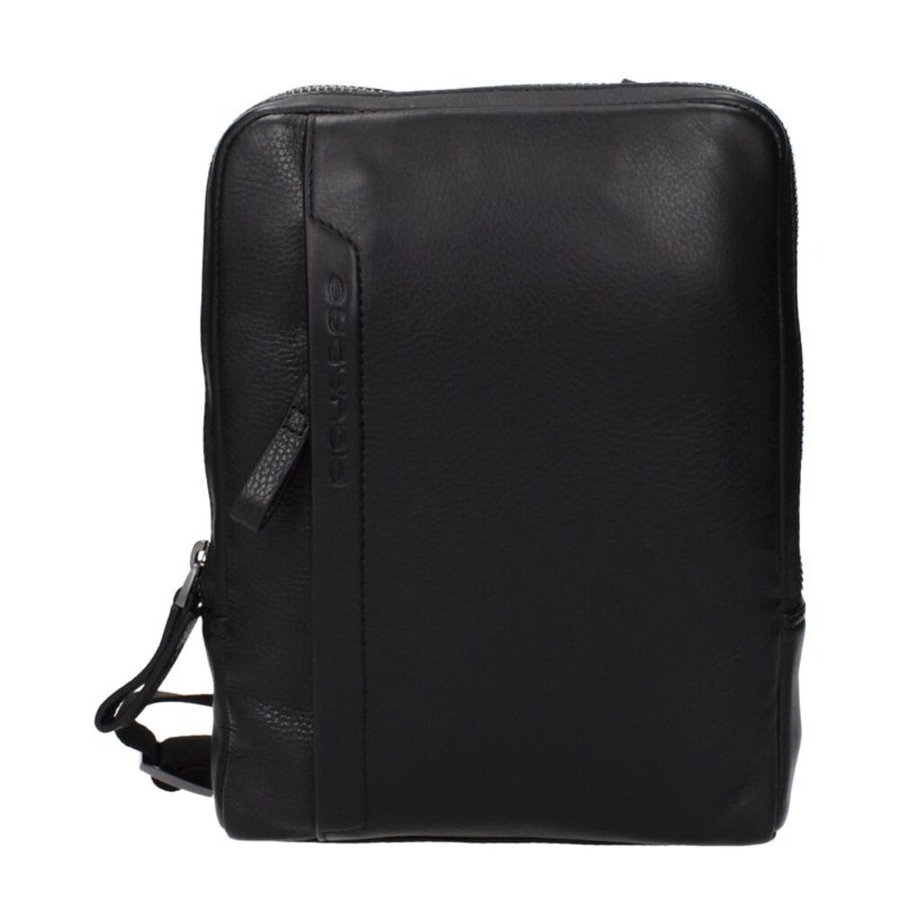 Piquadro Black Leather Crossbody Men's Bag